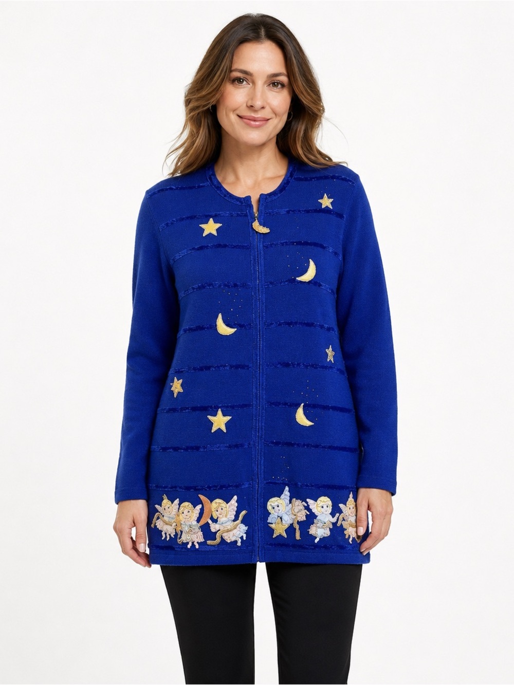 THE QUICKER FACTORY Angels cardigan MED as is